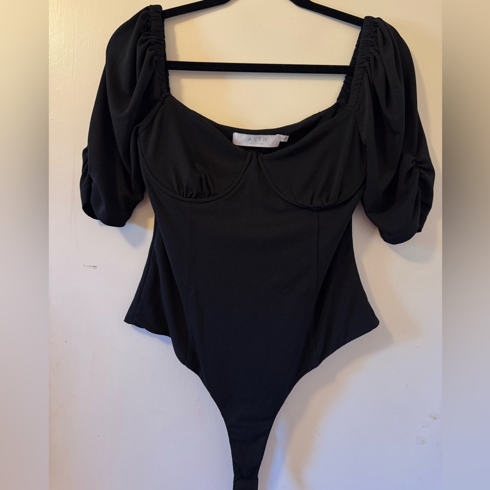 Astr Black Bodysuit
